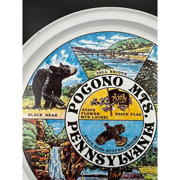 Vintage Tin State Souvenir Trays - Pennsylvania - Picture 2 of 7